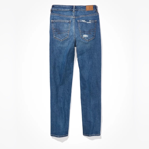 American Eagle Stretch Mom Straight Jean Size 8 Regular - Picture 5 of 15